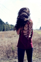 Slit open back in the field